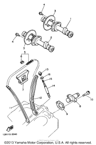 XS400J Цепь механизма газораспределения