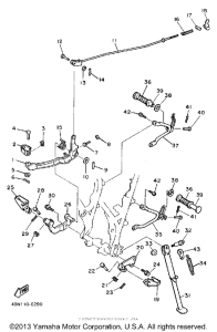 XT600S Stand - footrest
