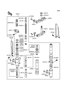 KX125 Передняя вилка