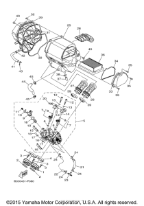YZFR3FB Впускная система