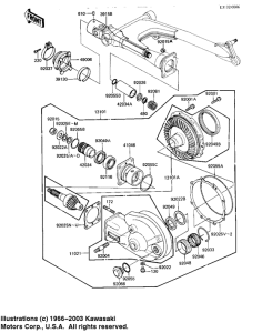KZ1100 Drive shaft / final gears