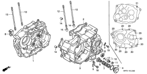 CLR125 Картер двигателя
