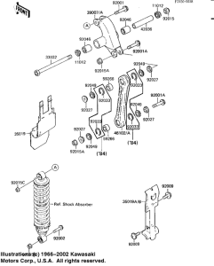 KDX80 Задняя подвеска