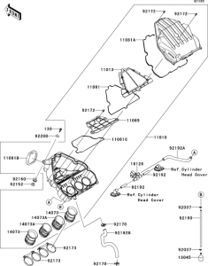 ZX1000 Воздушный фильтр