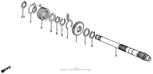 Z50R Кик стартер