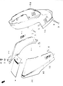 CL50 Обтекатель задний