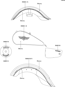 VN1500 Decals(ebony)