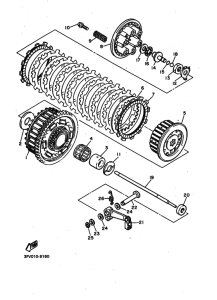 FZR750R Бендикс