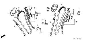 XRV750 Цепь грм / натяжное устройство