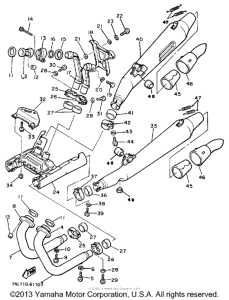 XVZ13DTC Выхлопная система
