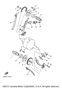 XV250VC Цепь механизма газораспределения
