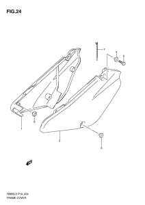 RM85 Обтекатель задний