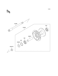 KLX250 Переднее колесо