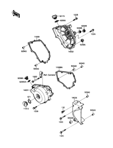 EX250 Крышки двигателя