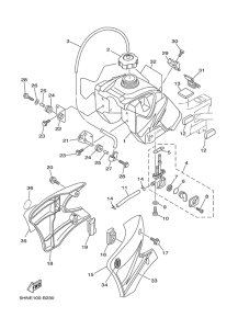 TTR90E Топливный бак