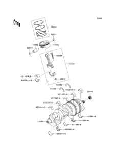 ZX1400 Crankshaft / piston