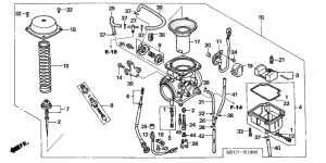 FMX650 Carburetor assy