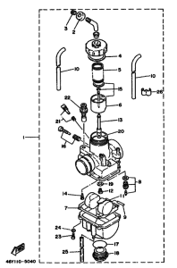 TY250R TY250 Carburetor assy
