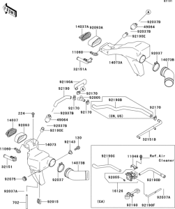 ZX600 Air duct(1 / 2)