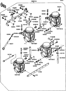ZX1100 Carburetor(1 / 2)(-zxt10ce015042)