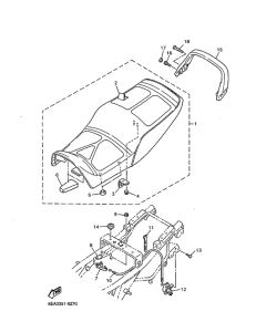 XJR1300 Сиденье