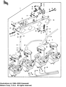 KZ1000 Carburetor assy