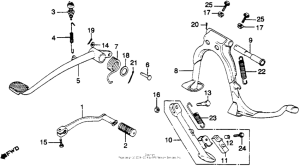 GL1100I Pedal + stand