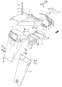 DR650 Заднее крыло