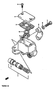 TS250 Передний тормозной цилиндр