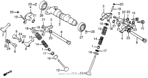 XL350R Распределительный вал и клапана