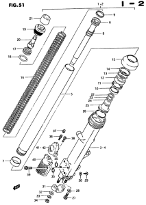 GSX750 Передняя вилка