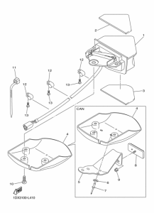 WR450F Taillight unit ass`y