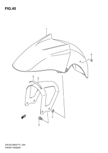 EN125-2 Переднее крыло