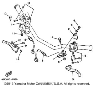 XT225D Рулевые переключатели