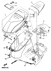 YP125D Сиденье