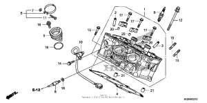 VFR1200F (DCT) Головка цилиндров задняя