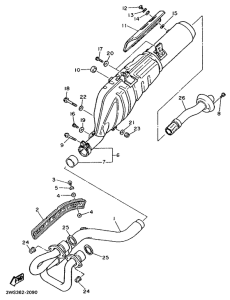 XT500E Выхлопная система