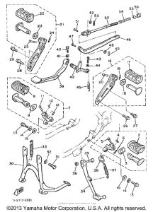 XJ700N Подножки