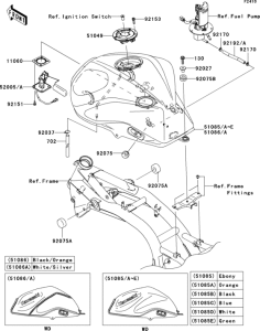 ZR1000 Топливный бак