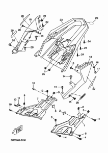 MT125A Боковые обтекатели
