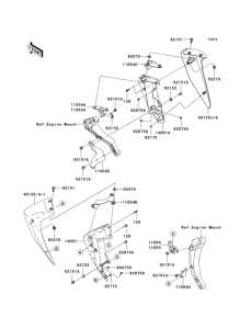 ZR750 Обтекатель нижний