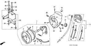 ST70 Headlight / speedometer