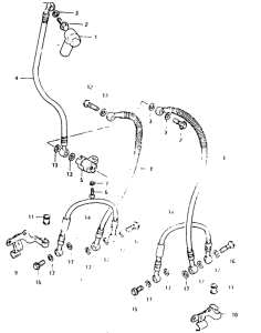 GSX1000 Передние тормозные трубки