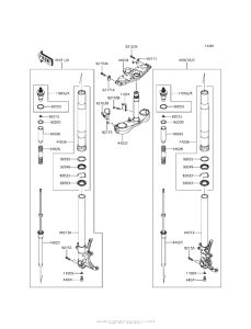 ZG1400 Передняя вилка