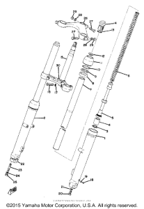 TR3 Передняя вилка