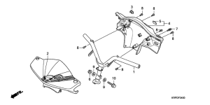 SCV100F Steering handle / handle co ver