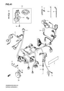 SV650 Жгут проводов