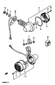 DR250 Поворотники