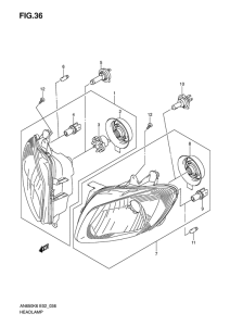 AN650 (ABS) Фара