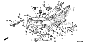 GL1800 (ABS) Рама